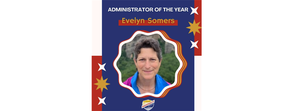 Congratulations to our fantastic registrar Evelyn!